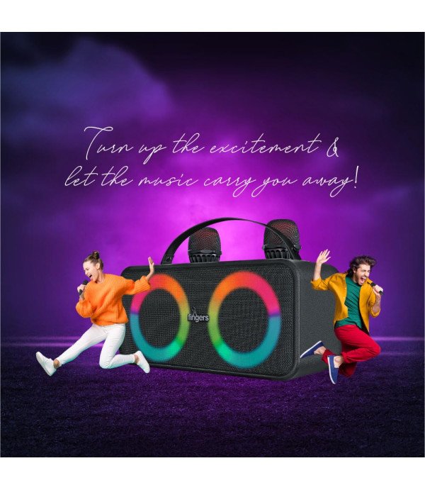 FINGERS BT PORTABLE SPEAKER 2MIC KARAOKE