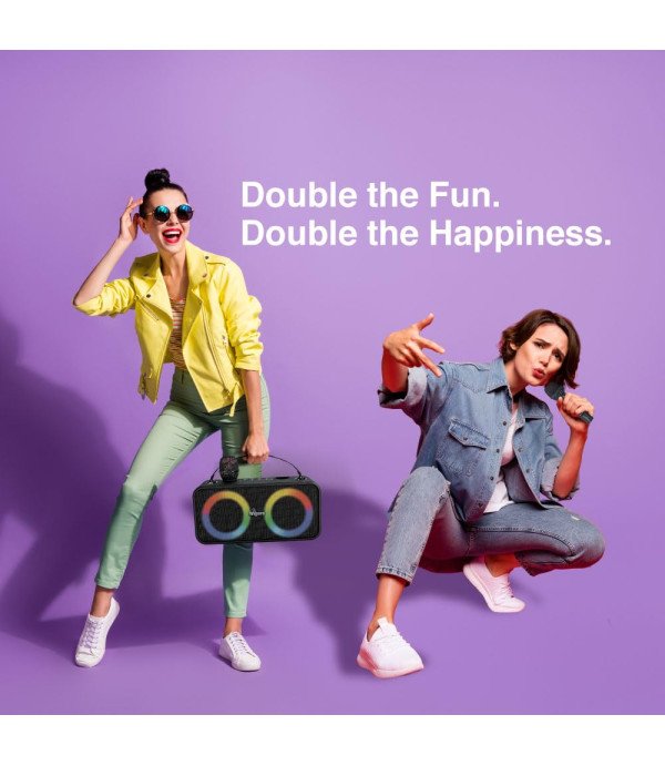 FINGERS BT PORTABLE SPEAKER 2MIC KARAOKE