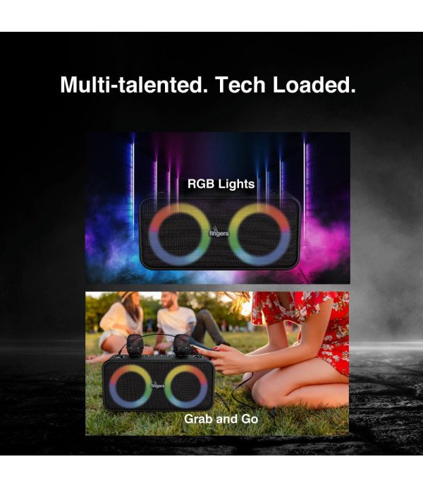 FINGERS BT PORTABLE SPEAKER 2MIC KARAOKE