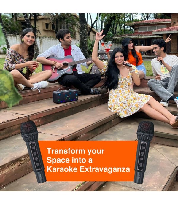 FINGERS BT PORTABLE SPEAKER 2MIC KARAOKE