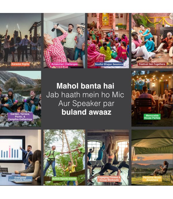 FINGERS BT PORTABLE SPEAKER 2MIC KARAOKE