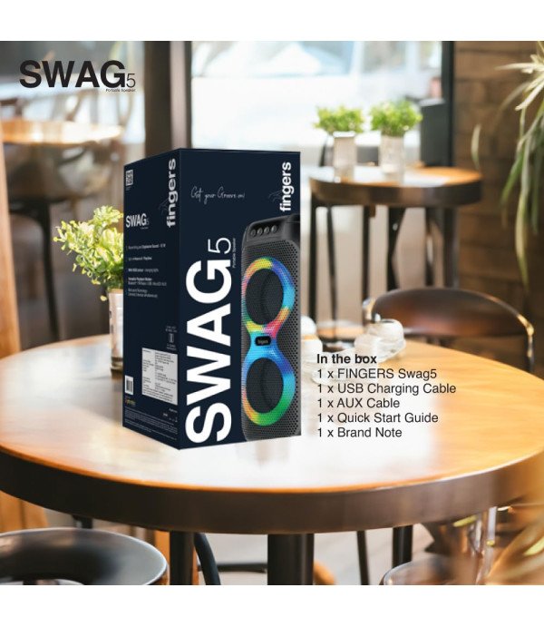 FINGERS BT PORTABLE SPEAKER SWAG 5