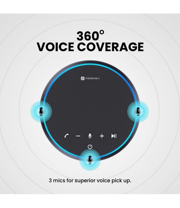 PORTRONICS TALK ONE CONFERENCE SPEAKER BLACK POR 1386