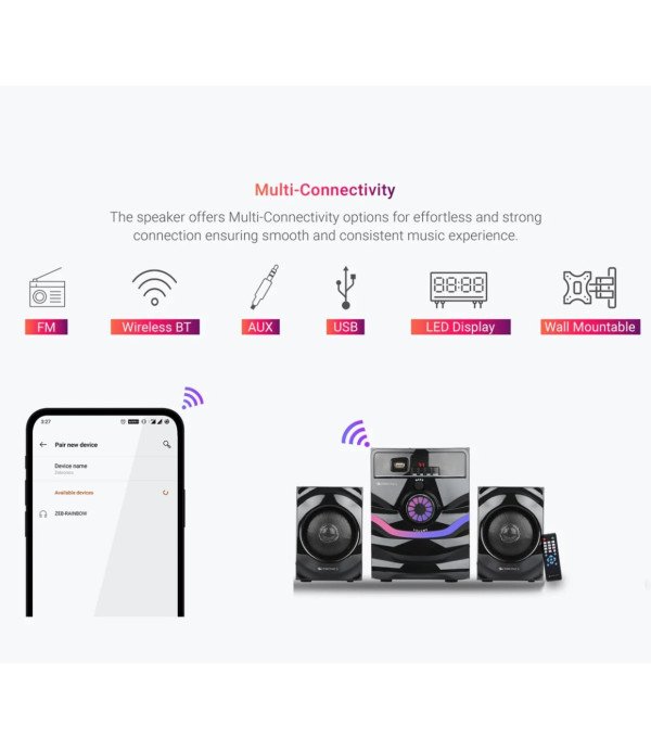 ZEB SPEAKER 2.1 RAINBOW