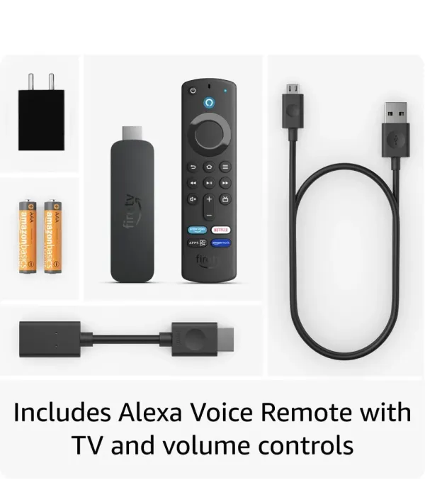 AMAZON FIRE TV STICK 4K WITH VOICE REMOTE