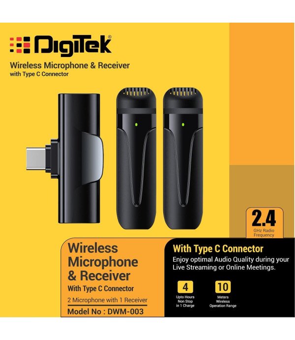 DIGITEK WIRELESS MIC DWM-003