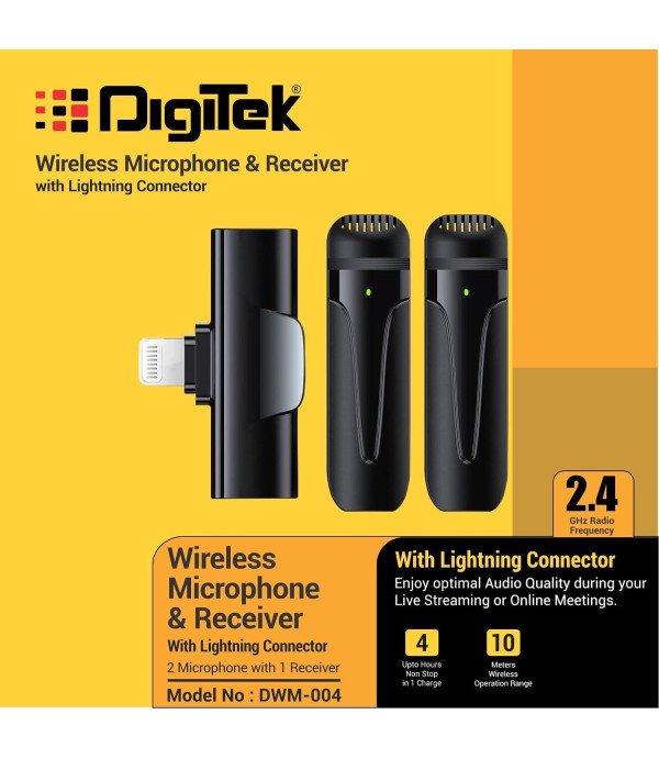 DIGITEK WIRELESS MICROPHONE DWM 004