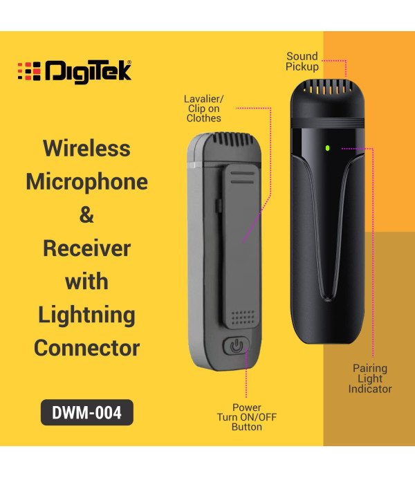 DIGITEK WIRELESS MICROPHONE DWM 004