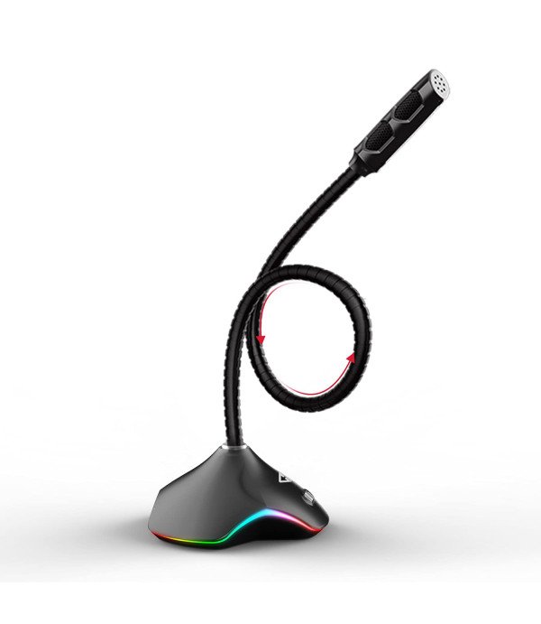 COSMIC BYTE PLASMA USB RGB FLEXIBLE MIC FOR PC/LAP/MAC WITH 15 RGB