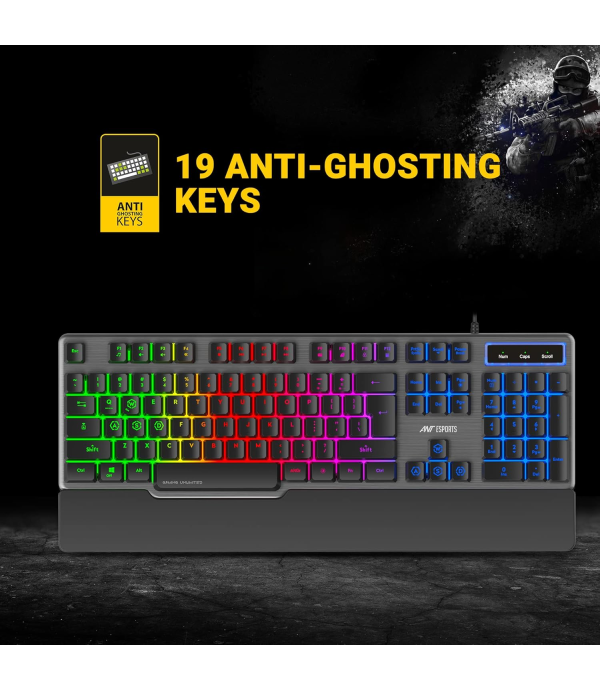 ANT ESPORTS GAMING KEYBOARD AND MOUSE KM540