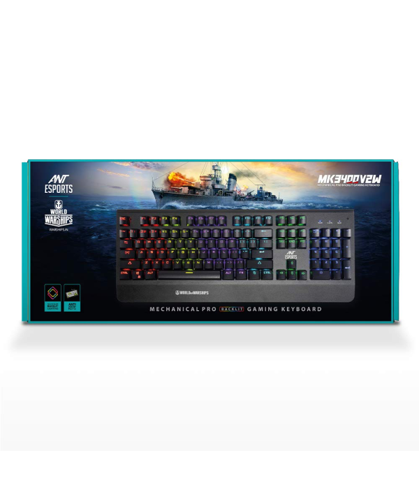 ANT ESPORTS GAMING KEYBOARD MECHANICAL - MK3400V2W