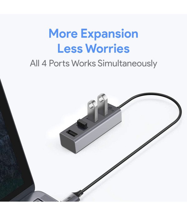 AMKETTE 4 PORT USB 3.0 HUB WITH 1USB 3.0 PORT 427