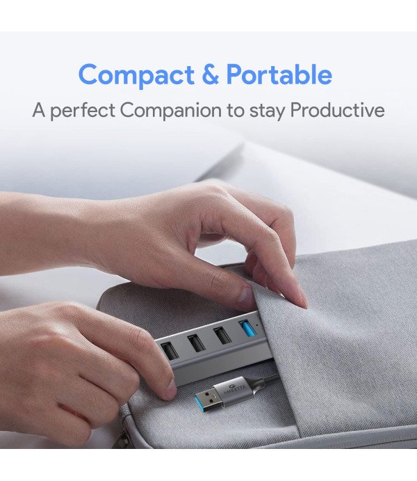 AMKETTE 4 PORT USB 3.0 HUB WITH 1USB 3.0 PORT 427