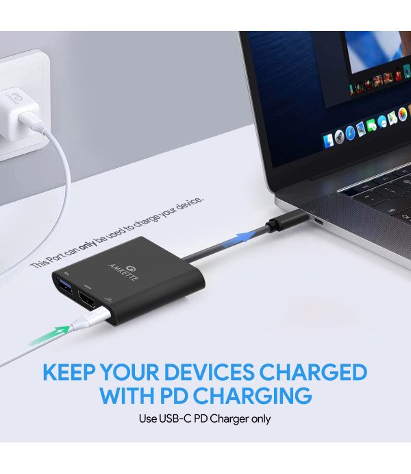 AMKETTE TYPEC 3IN1 MULTIPORT ADAPTER 434