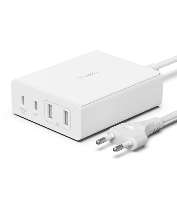BELKIN 108W 4PORT GAN WALL CHARGER WCH010ZBWH