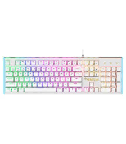 GAMDIAS HERMES M6 WHITE MECHANICAL KEYBOARD