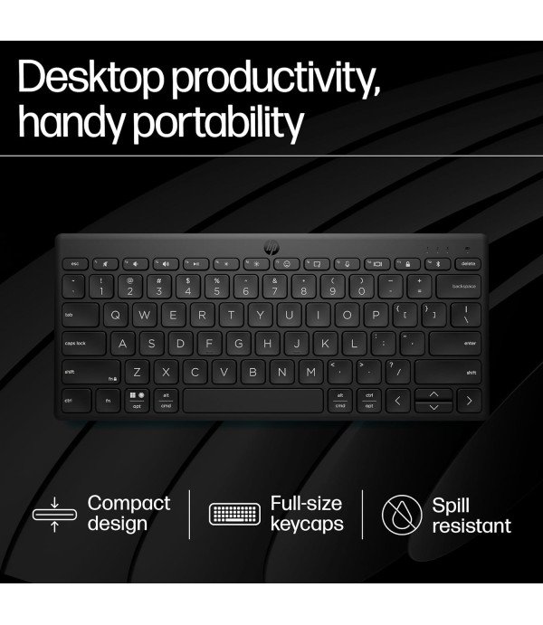 HP COMPACT MULTI DEVICE BT KEYBOARD 350 WHT