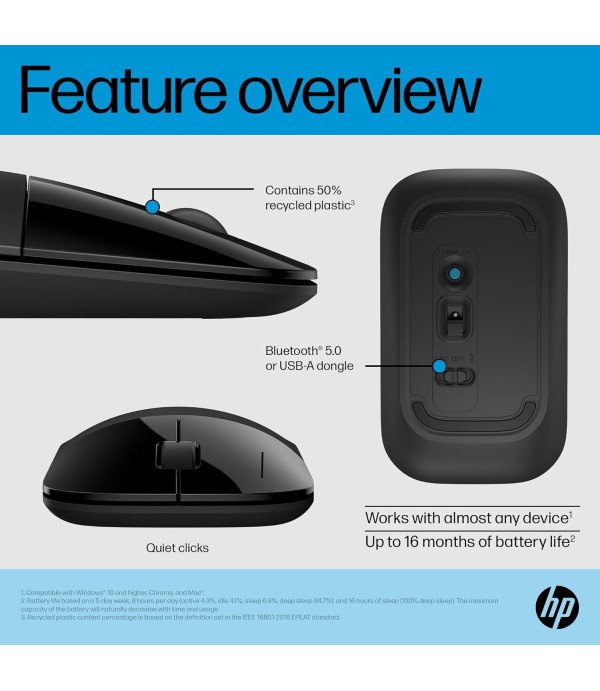 HP WIRELESS MOUSE Z3700 DUAL