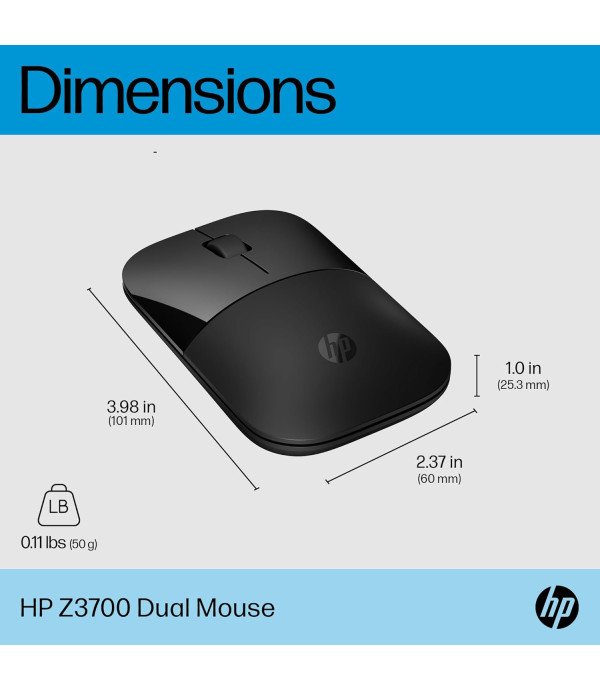 HP WIRELESS MOUSE Z3700 DUAL