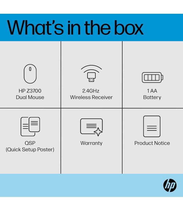 HP WIRELESS MOUSE Z3700 DUAL