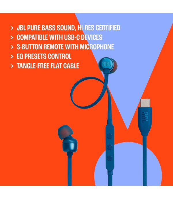 JBL WIRE EARPHONE USB -C TUNE 310C