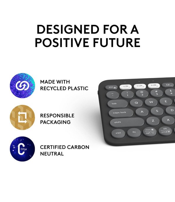 LOGITECH BLUETOOTH KEYBOARD K380 PEBBLE 2