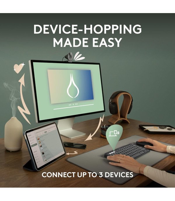 LOGITECH BLUETOOTH KEYBOARD K380 PEBBLE 2