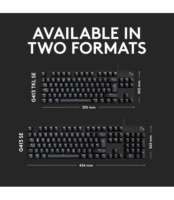 LOGITECH GAMING KEYBOARD CARBON MECHANICAL G413 - TKL