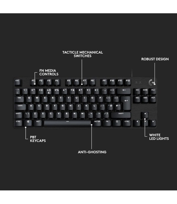 LOGITECH GAMING KEYBOARD CARBON MECHANICAL G413 - TKL