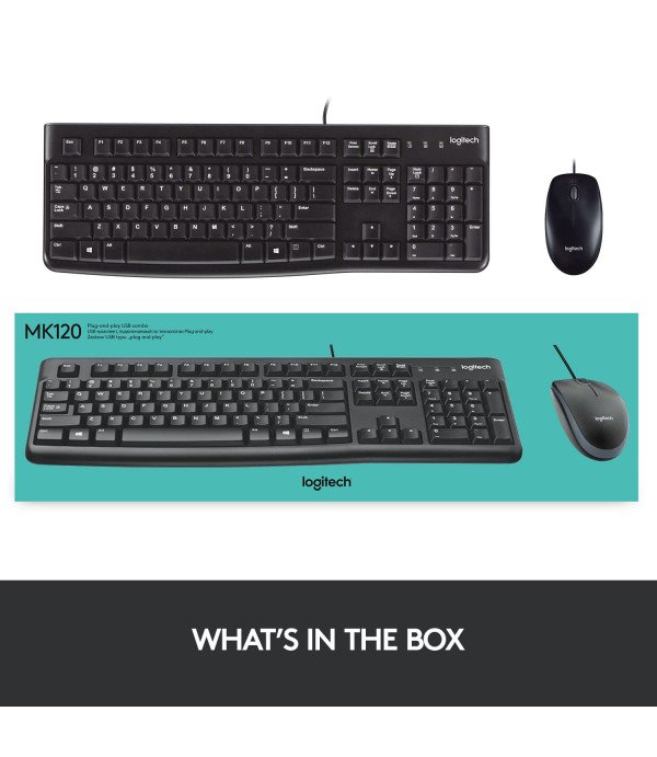 LOGITECH KEYBOARD AND MOUSE MK120