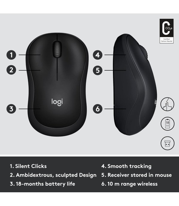 LOGITECH WIRELESS MOUSE M220 SILENT