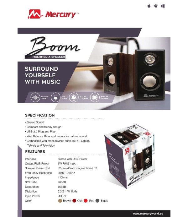 MERCURY SPEAKER BOOM USB