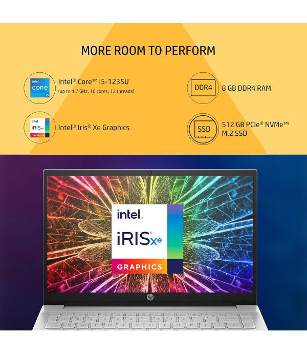 HP LAPTOP 14-DV2053TU (I5-12/8GB/512GB SSD/14.0/WIN11+MS)