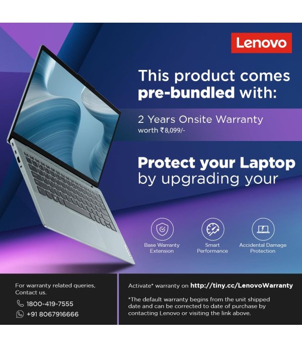 LENOVO LAPTOP IDEAPAD BGIN (R5-5500U-8GB-512GB-WIN11-MSO)