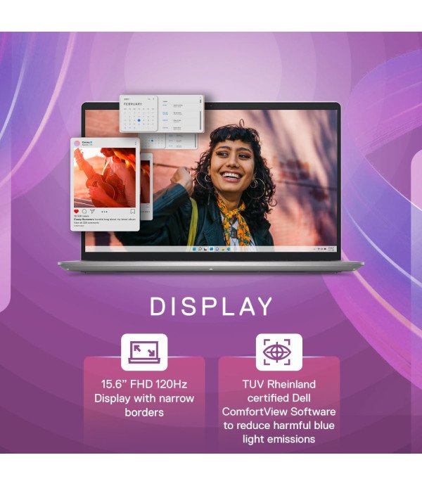 DELL LAPTOP INS 15 3530 (I7-1355U-16G-512-W11+MS-SILVER)