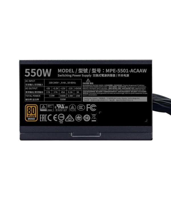 COOLERMASTER SMPS MWE 550W - BRONZE