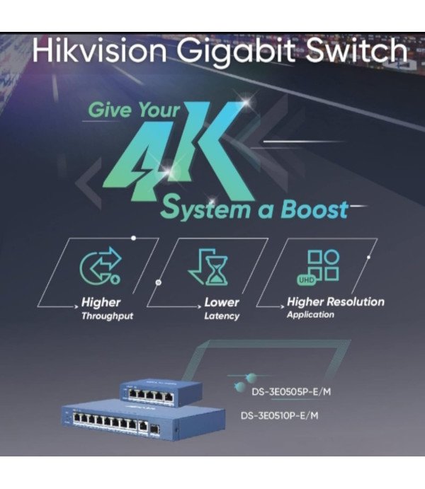 HIKVISION 5 PORT POE SWITCH DS-3E0505P-EIM