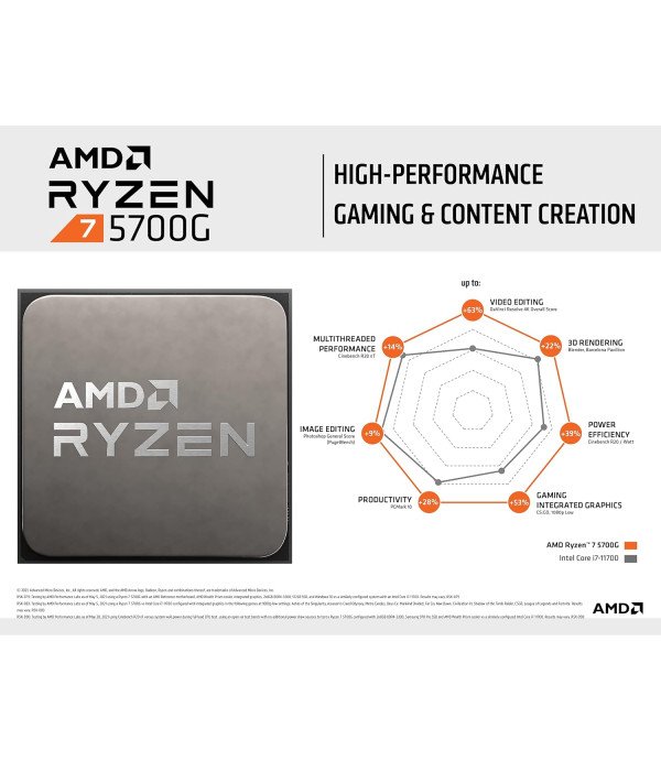 AMD PROCESSOR RYZEN 7 - 5700G