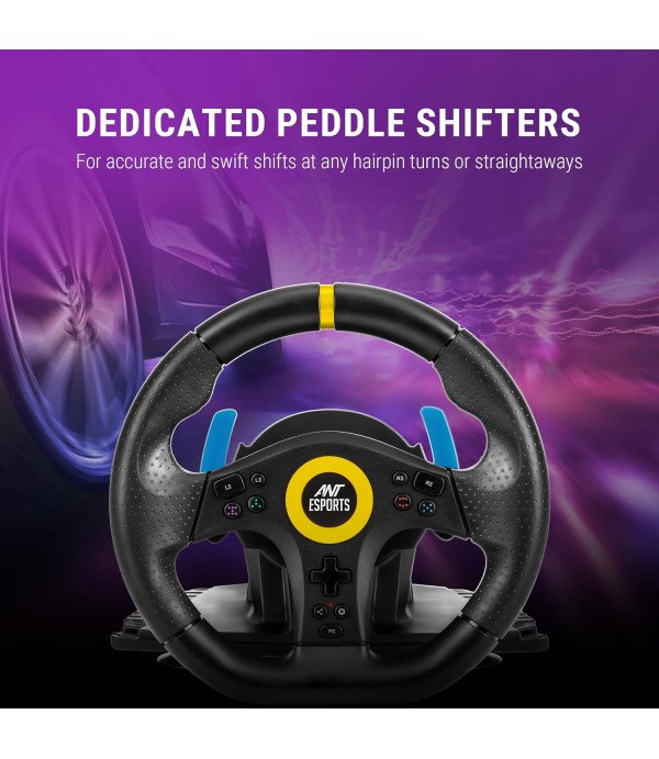 ANTESPORTS CORSA RACING WHEEL 5IN1 ITH PEDAL (PC/P3/PS4/XBOX/ONE /NINTENDO) - GW180