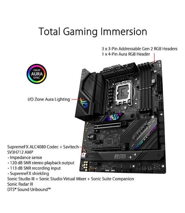 ASUS MOTHERBOARD ROG STRIX B760-F GAMING WIFI