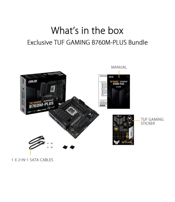 ASUS MOTHERBOARD TUF GAMING B760M-PLUS D5