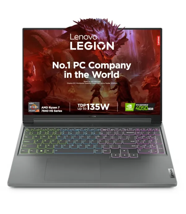 LENOVO LAPTOP LEGION SLIM-5-9KIN (R7/16G/512G/RTX4050/16/W11+MSO)