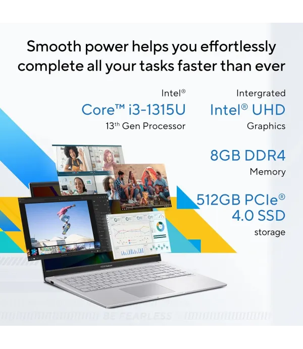 ASUS VB 15  X1504VA-NJ322WS (I3-1315U-8GB-512-15.6-W11+MSO)