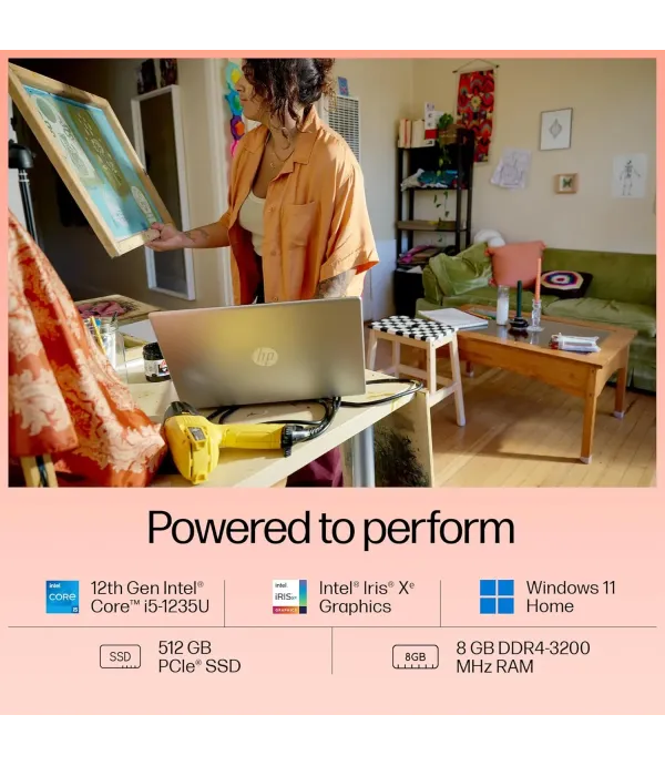 HP LAPTOP 15-FD0070TU (I5-12-8GB-512GB-15.6-WIN11+MS)