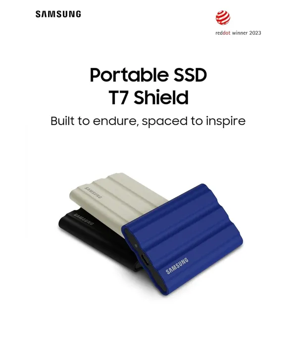 SAMSUNG PORTABLE SSD T7 SHIELD 1TB