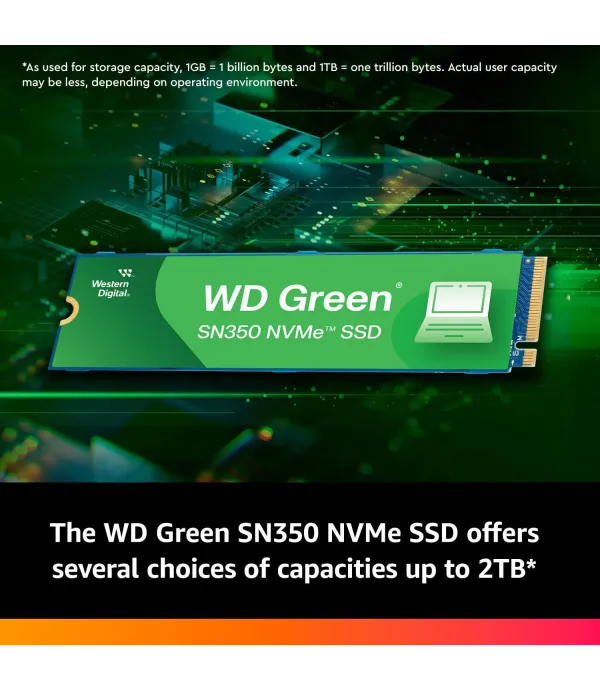 WESTERNDIGITAL NVME SSD GREEN SN350 500GB