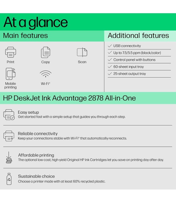 HP PRINTER IA MFP 2878