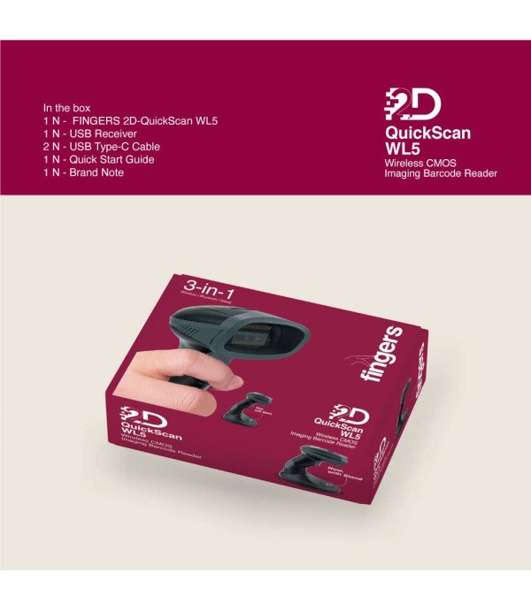 FINGERS BARCODE READER QUICKSCAN WL5