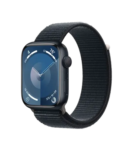 APPLE WATCH SERIES 9 GPS 45MM MIDNIGHT ALUMINIUM CASE WITH MIDNIGHT SPORT LOOP MR9C3HN/A