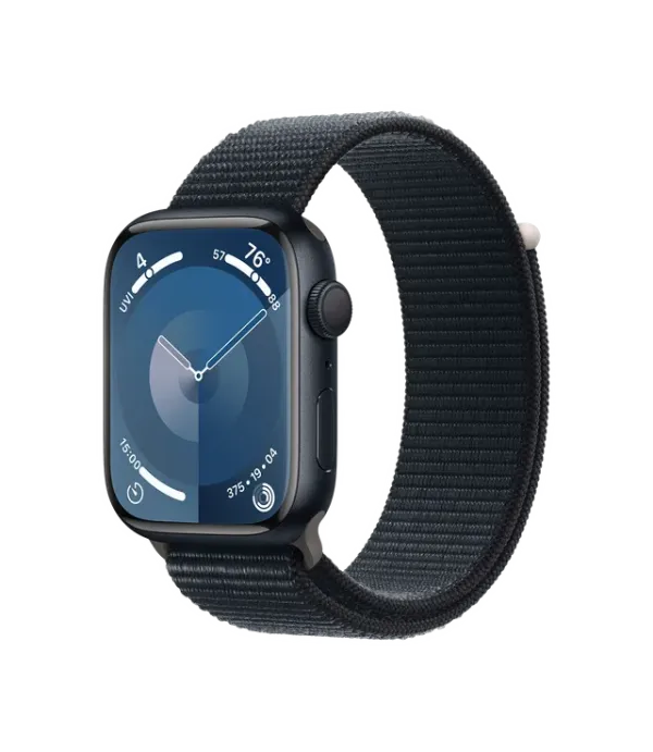 APPLE WATCH SERIES 9 GPS 45MM MIDNIGHT ALUMINIUM CASE WITH MIDNIGHT SPORT LOOP MR9C3HN/A